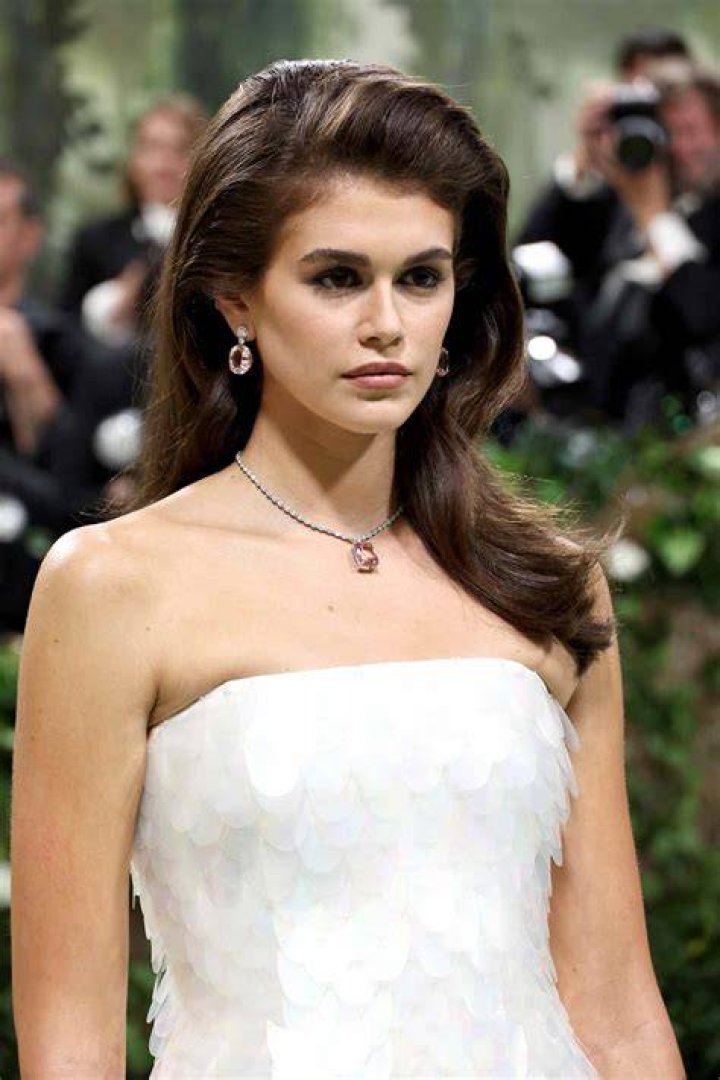 80s vibe! Kaia Gerber channeled the 80s as she slipped into skimpy orange and white Calvin Klein undies in her latest retro Instagram snap on Friday