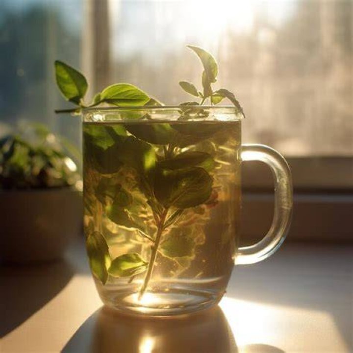 A glass of herbal tea