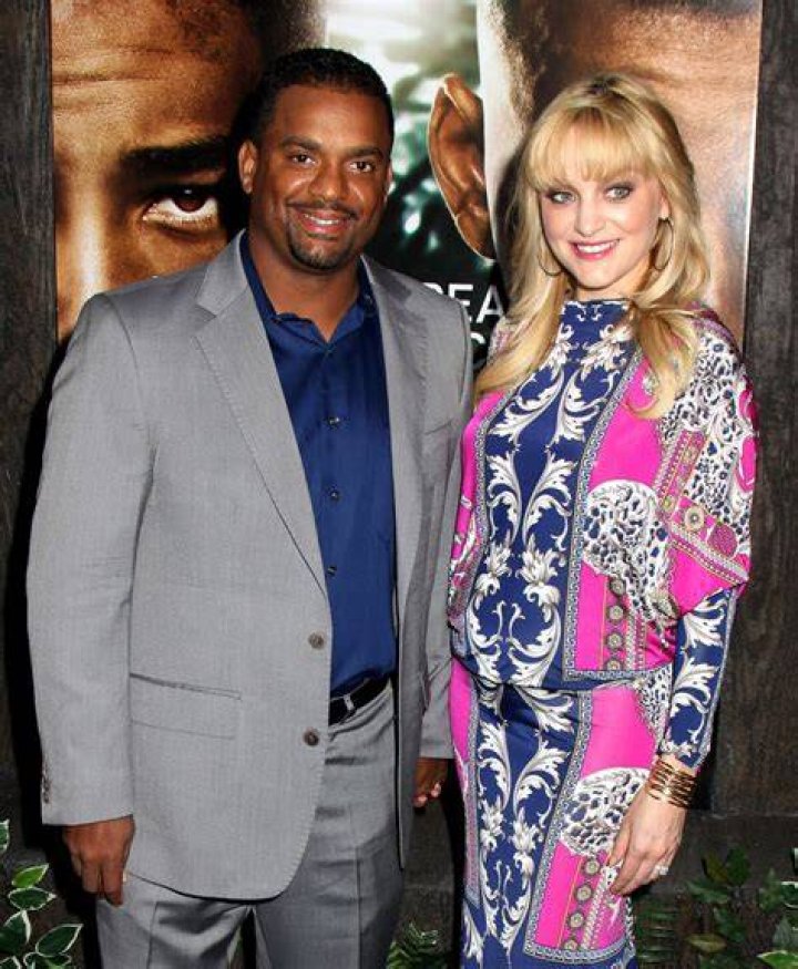 Alfonso Ribeiro and Angela Unkrich attend Paramount Pictures' premiere of "Gemini Man" on October 06, 2019 in Hollywood, California
