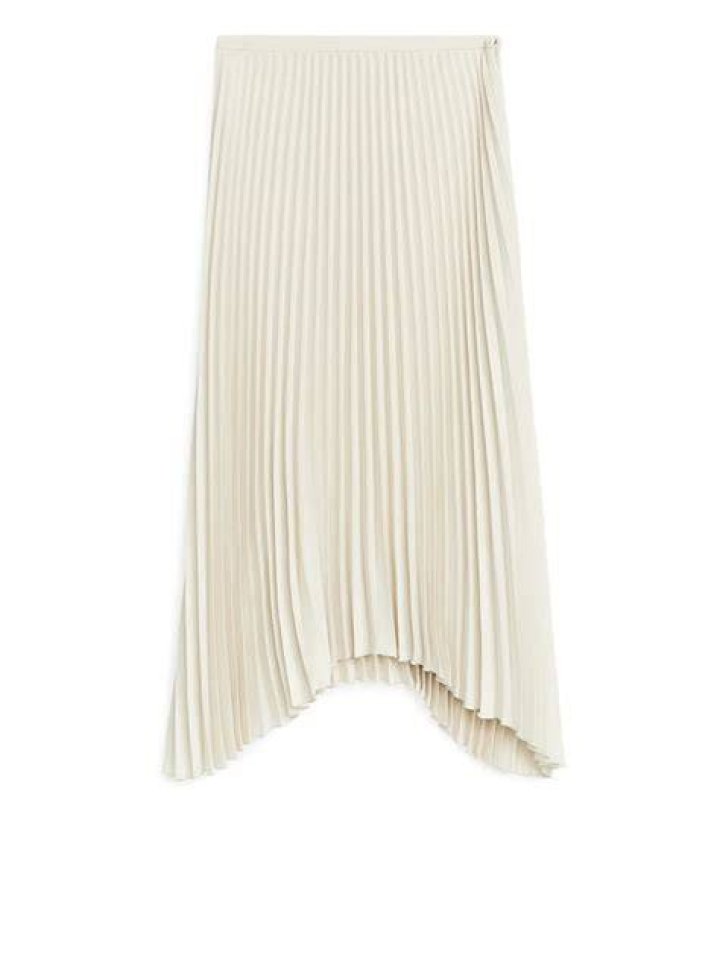 Arket pleated maxi skirt