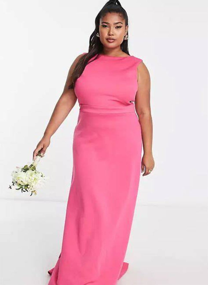 asos plus size bridesmaid dress