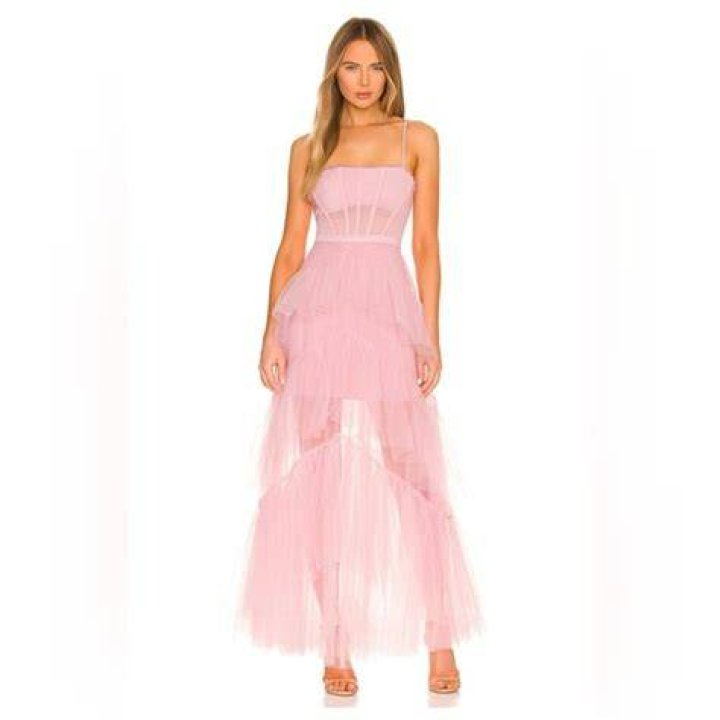 BCBG corset tulle revolve