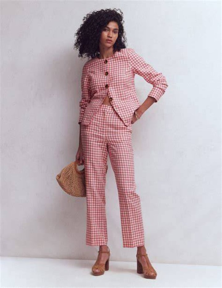 Boden Gingham Blazer