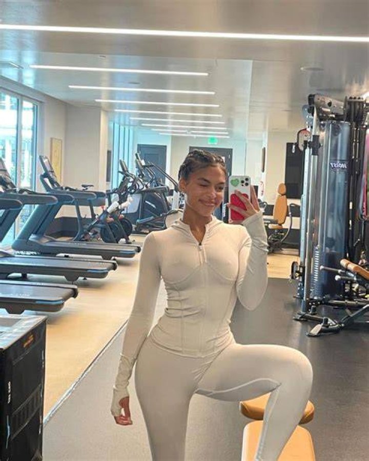 Busty: Lori showed off her hourglass curves in a busty white gown