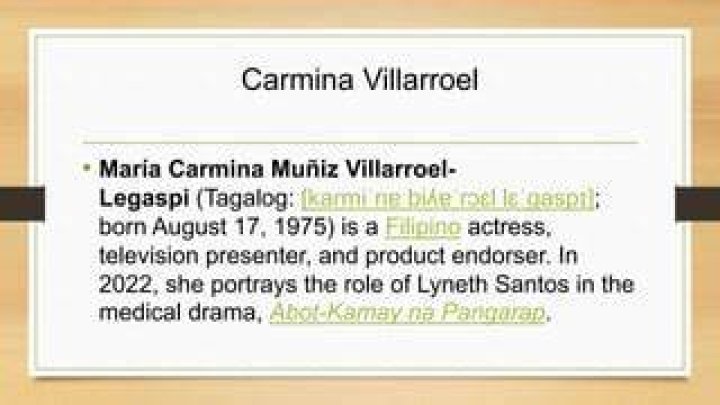 Carmina Villarroel Complete Information [ Wiki Photos Videos ]