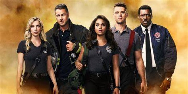 CHICAGO FIRE -- "Badlands" Episode 803 -- Pictured: (l-r) Randy Flager as Capp, Joe Minoso as Joe Cruz, Jesse Spencer as Matthew Casey, Taylor Kinney as Lt. Kelly Severide -- (Photo by: Adrian Burrows/NBC)