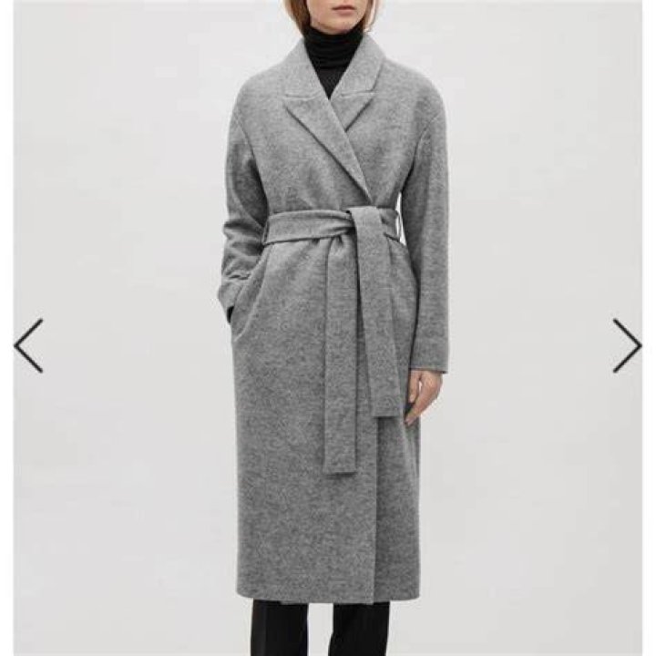 cos coat in grey