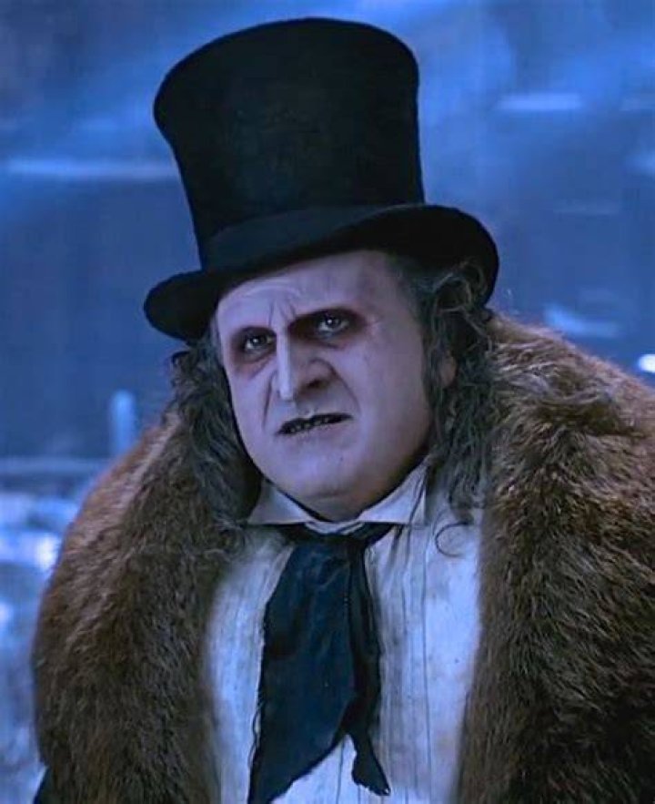 Danny DeVito as Oswald Cobblepot Penguin and Michelle Pfeiffer as Selina Kyle Catwoman in Batman Returns