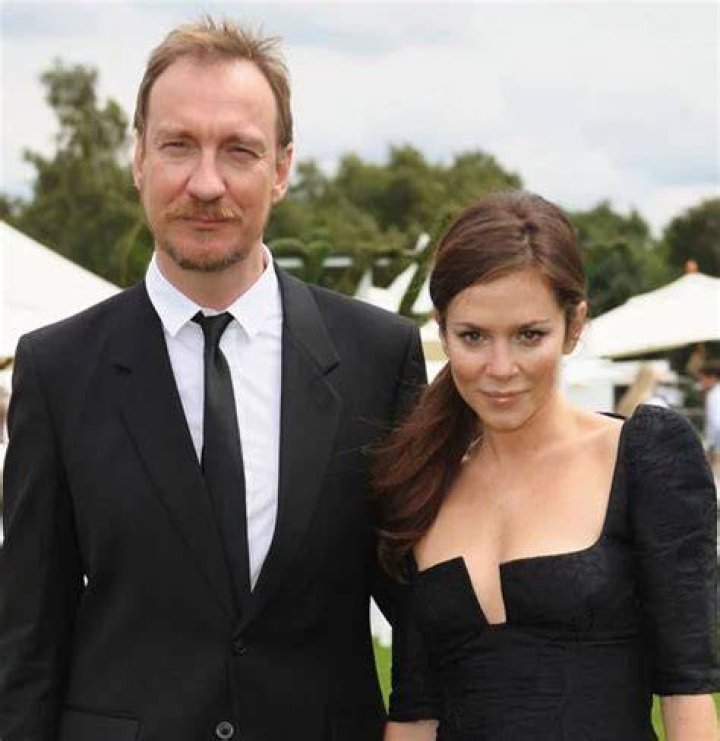 David Thewlis with his Wife