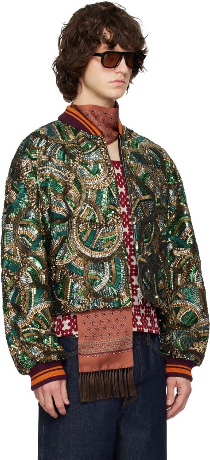 dries van noten green jacket
