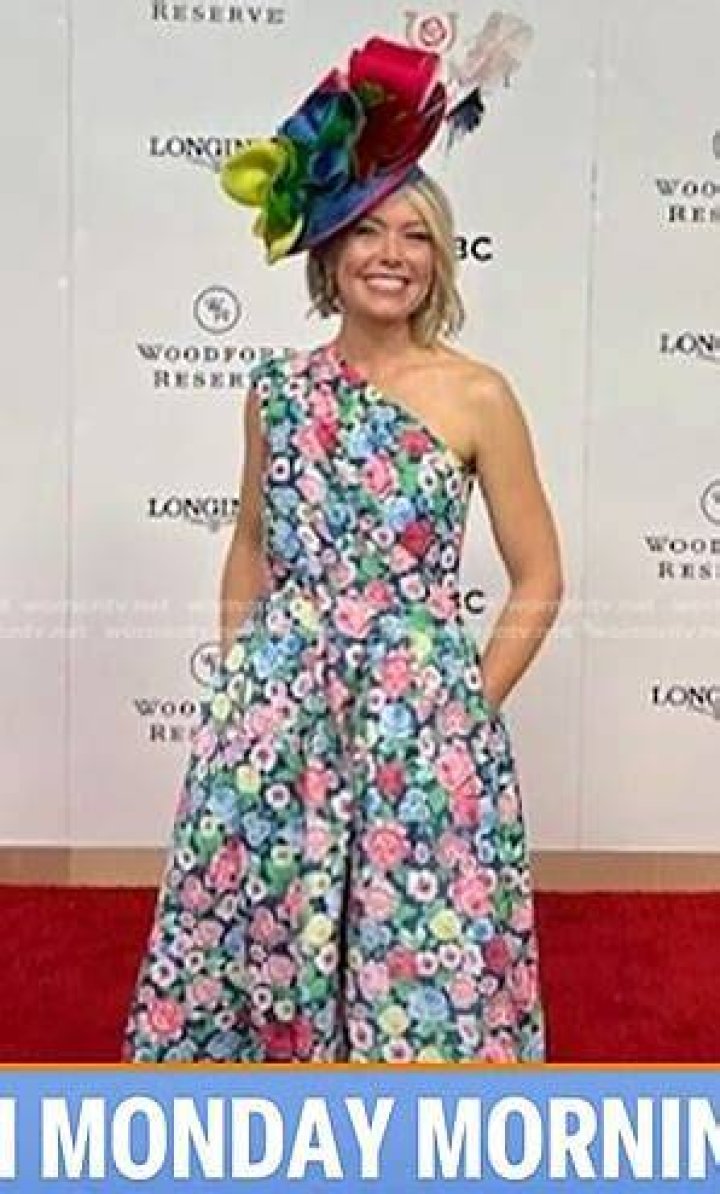 Dylan Dreyer one shoulder dress