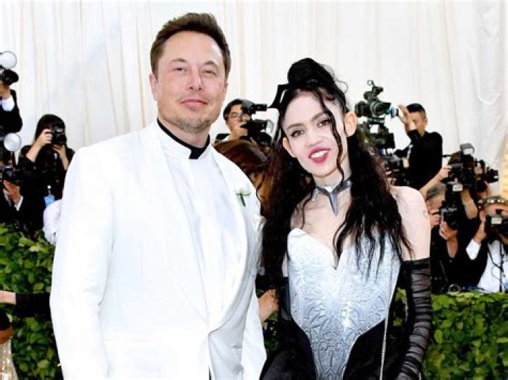 Elon Musk and Grimes at The Metropolitan Museum of Art's Costume Institute Benefit celebrating the opening of Heavenly Bodies: Fashion and the Catholic Imaginationon 07 May 2018