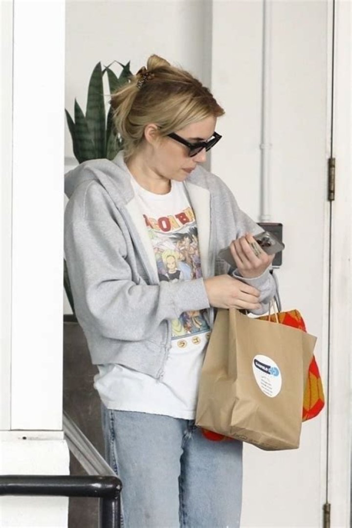 Emma Roberts is seen on the set of 'American Horror Story' 