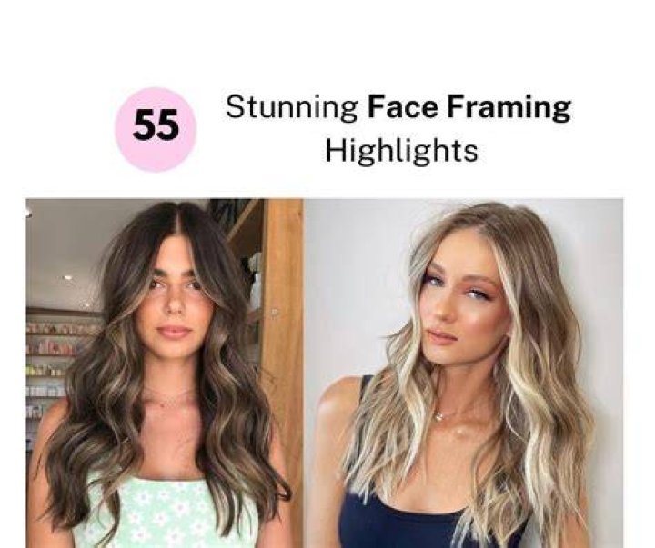 Face framing: Two sections were left down in a soft curl around her face.