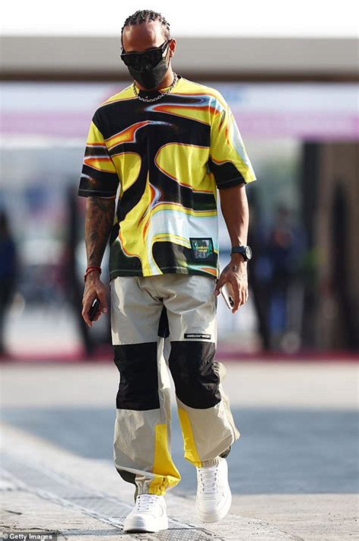 Former flame: Camila was previously linked to F1 star Lewis Hamilton