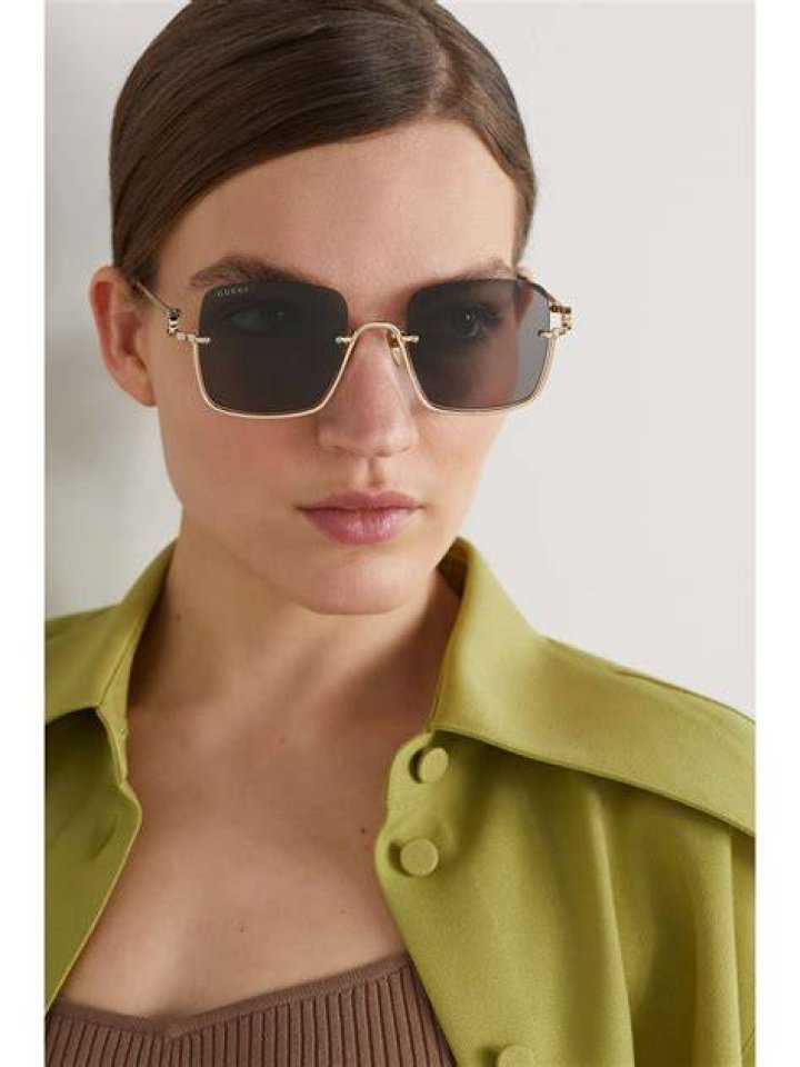 GG square-frame gold-tone sunglasses &ndash; Gucci Eyewear 
