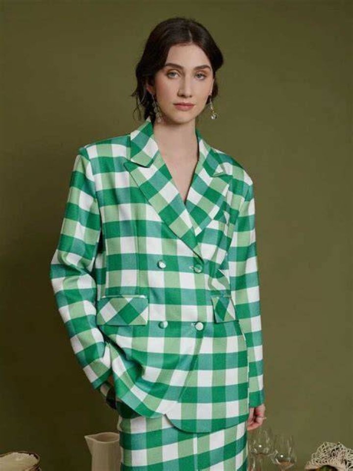 Ghospell Gingham Blazer