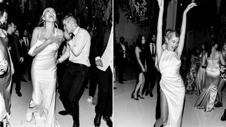 hailey bieber vera wang second wedding dress