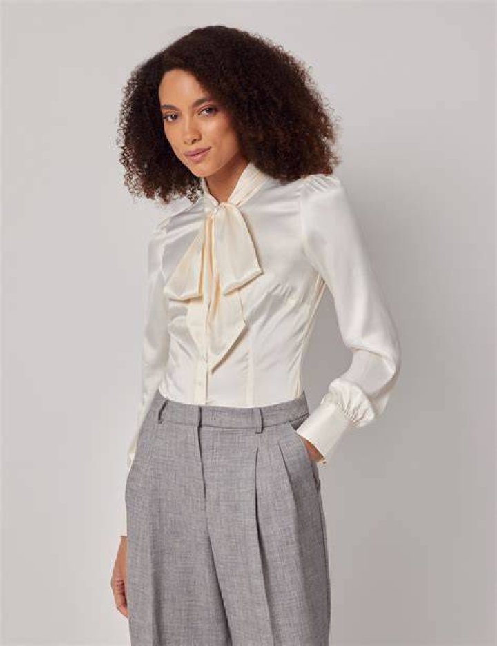 Hawes & Curtis pussybow blouse
