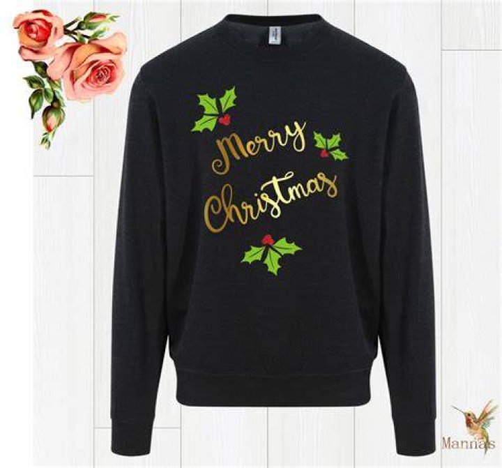 holly glitter jumper
