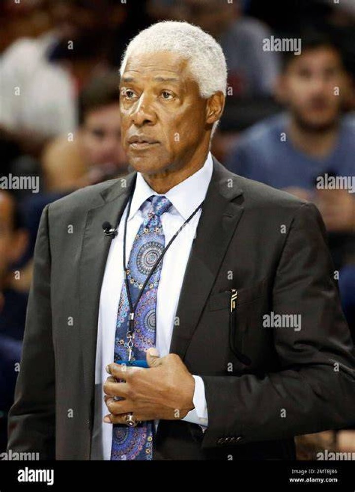 Julius Erving of Tri State watches the action against the Ball Hogs during week two of the BIG3 three on three basketball league at United Center on June 29, 2018 in Chicago, Illinois. I Image: Getty Images. 