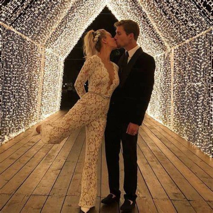 kaley cuoco wedding jumpsuit