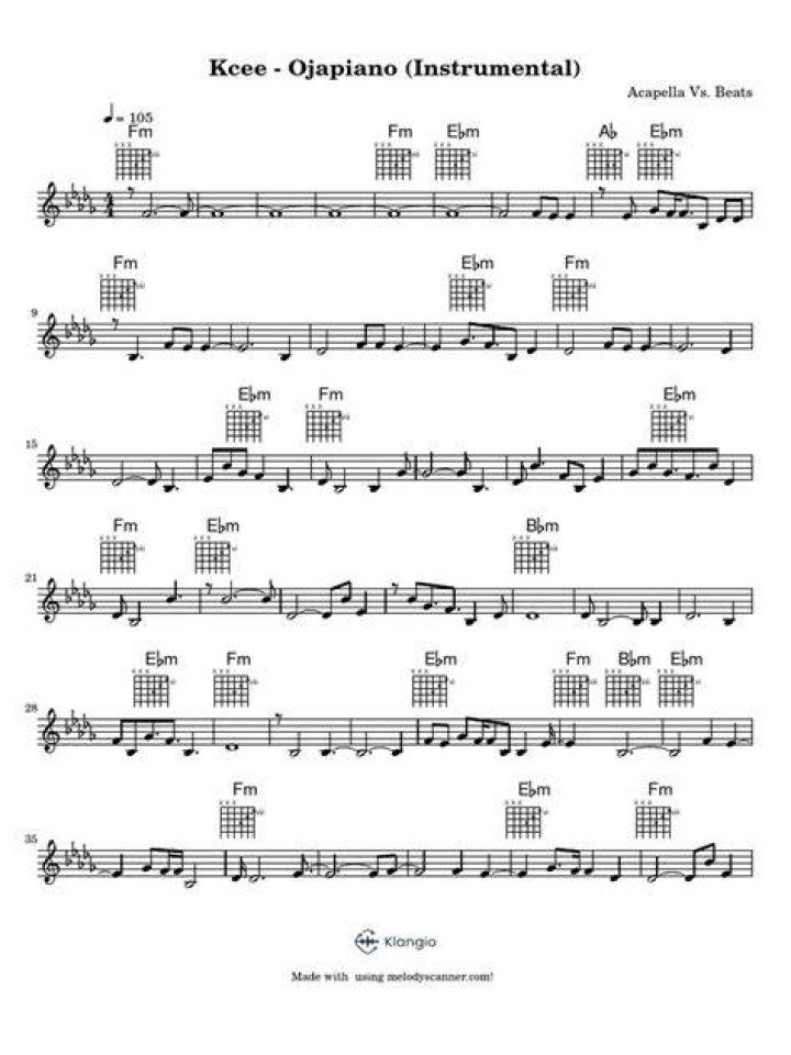 Kcee Ojapiano (Instrumental)