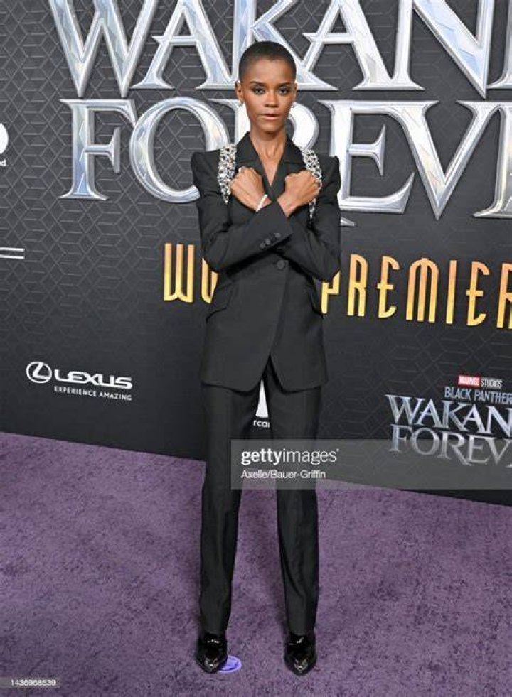 Letitia Wright attends Marvel Studios' "Black Panther 2: Wakanda Forever" Premiere on October 26, 2022, in Hollywood, California. | Source: Getty Images