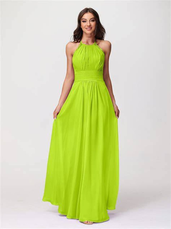 lime bridesmaid dress