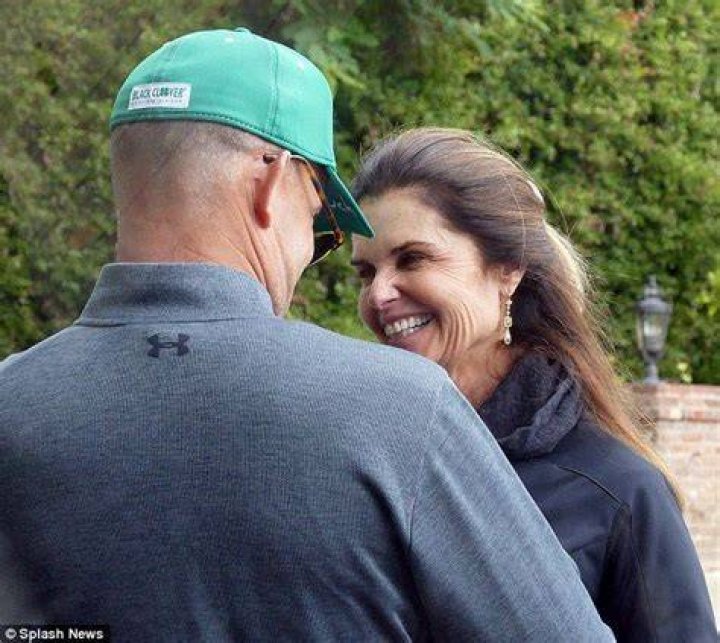 Maria Shriver gazes at her boyfriend Matthew Dowd during stroll Patrick schwarzenegger