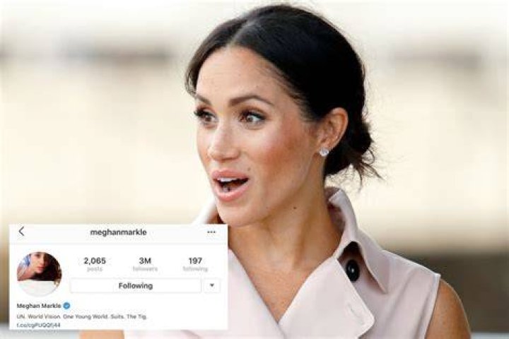 Meghan closed her Instagram account when she joined the royal family
