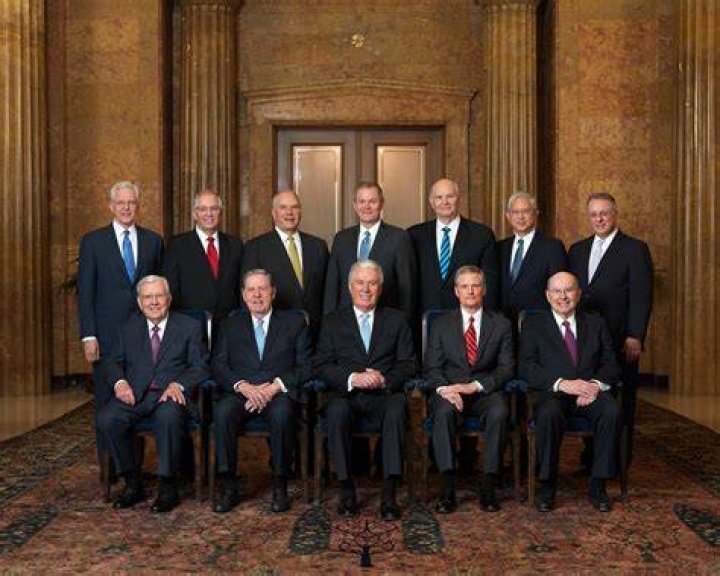 Members of the Quorum of the Twelve Apostles prepare to speak at the Seminar for New Mission Leaders at the Provo Missionary Training Center in Provo, Utah, June 22, 2023.