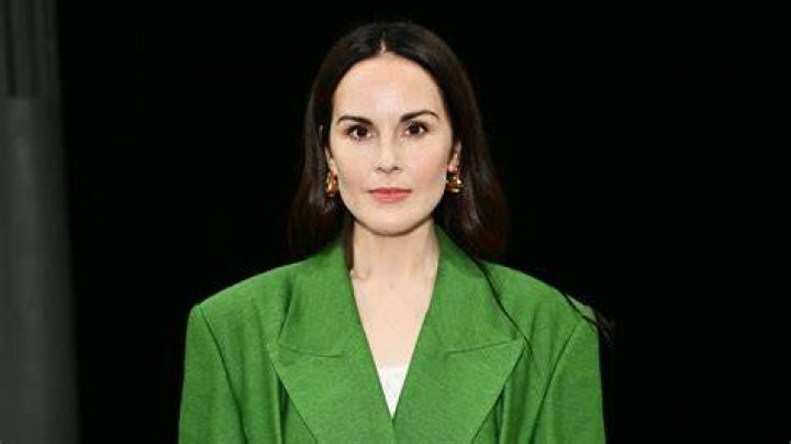 Michelle Dockery green suit