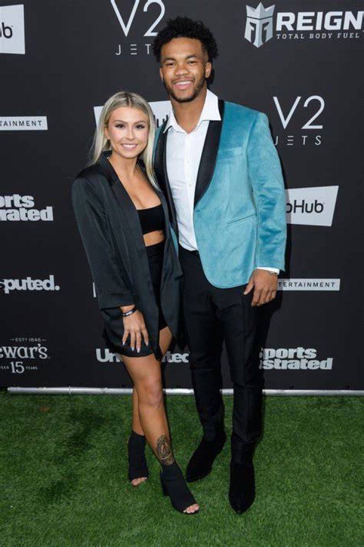 Morgan LeMasters and Kyler Murray at the 9th Annual NFL Honors in Miami, on February 1, 2020 | Source: Getty Images