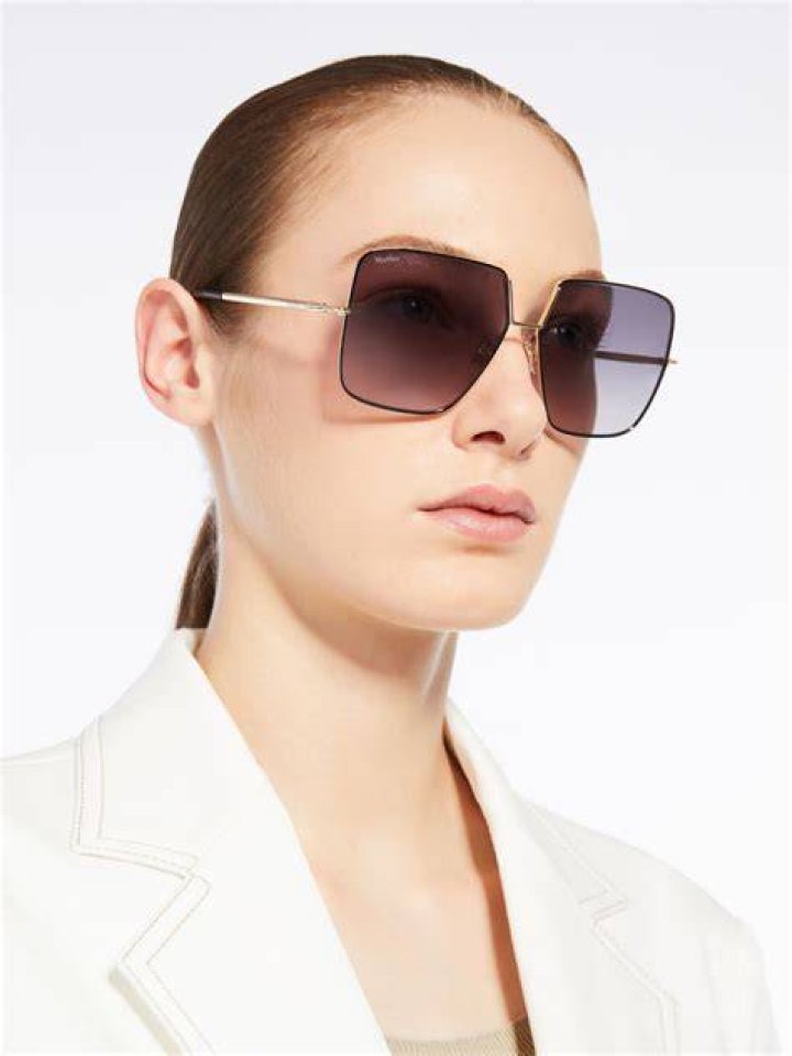 Oversized Geometric Sunglasses - Max Mara