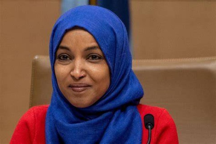 PHOTO: Rep. Ilhan Omar comforts Rep. Rashida Tlaib as she speaks on the House floor on Nov. 7, 2023, in Washington, D.C.
