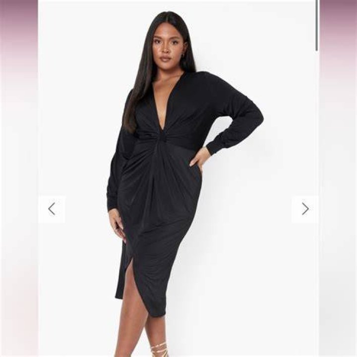 plus size dress satin boohoo
