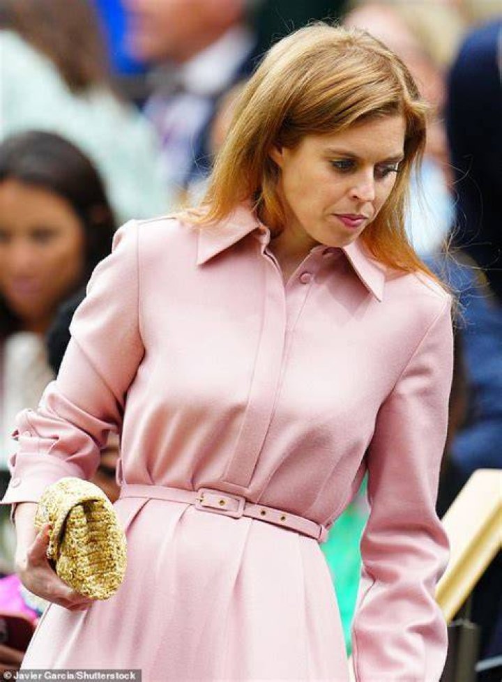 Princess Beatrice donned a camel-toned coat at this year's Cheltenham Festival 