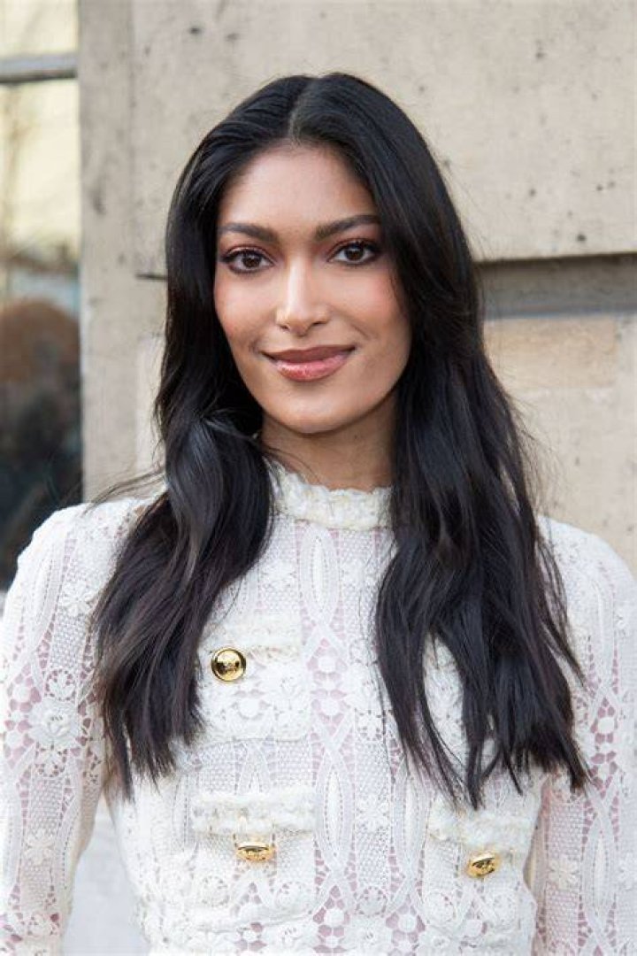 Pritika Swarup wears a gold Zuhair Murad long dress with gold detail and gold sandals, outside Zuhair Murad, during the Haute Couture Fall/Winter 2023/2024 as part of Paris Fashion Week on July 05, 2023 in Paris, France. (Photo b