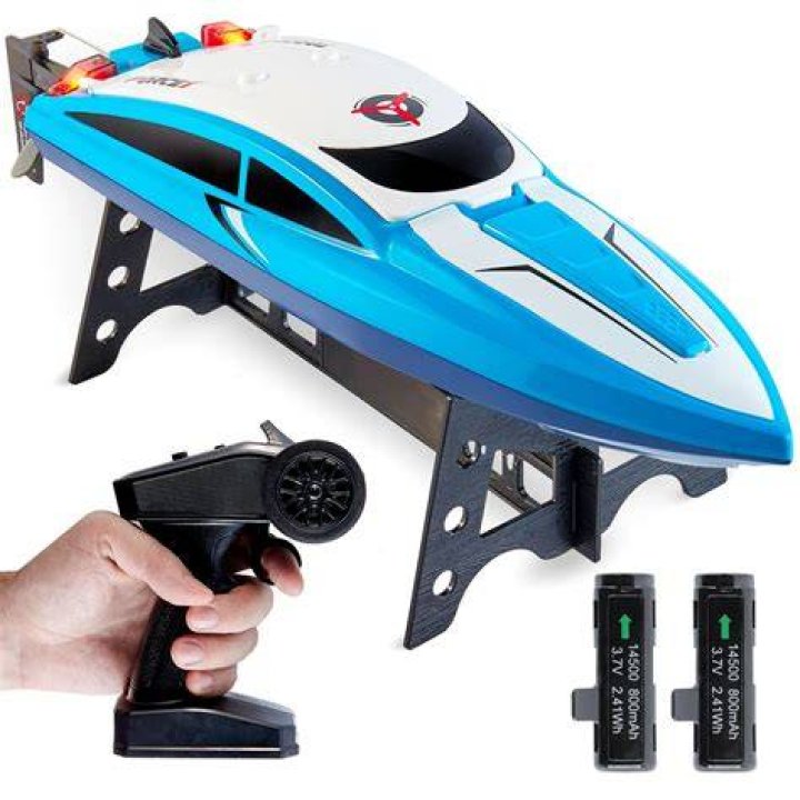 Remote controlled boats fascinated young and old at the festival.