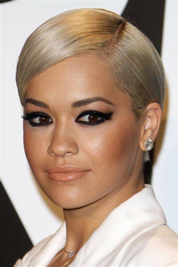 Rita Ora slick back short hair