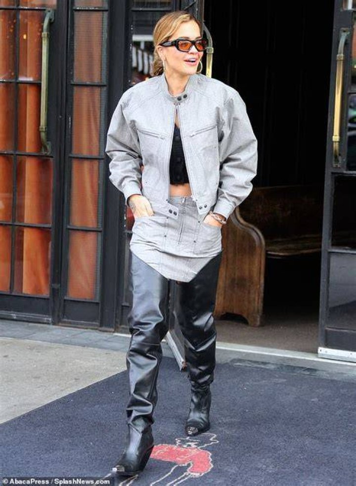 Rita rocked the slick-back look with Nick Von K earrings