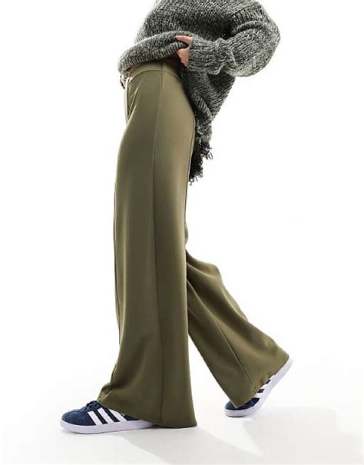 River Island Stitched Wide Leg Trousers
