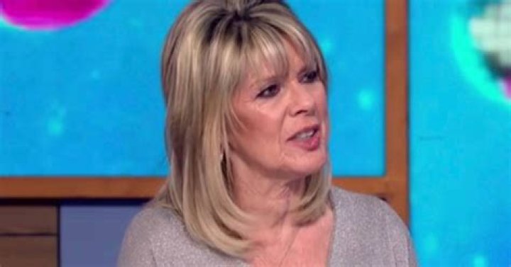 Ruth Langsford in a toffee-coloured blazer