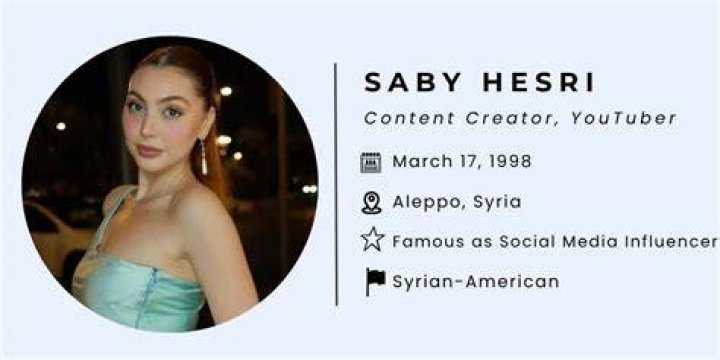 Saby Hesri Height, Weight, Age, Boyfriend, Facts, Biography