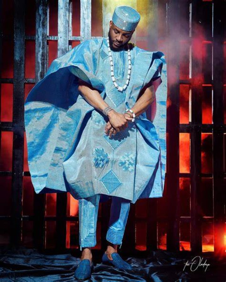 See the Agbada Ebuka wore for tonight's BBNaija eviction show that everyone is talking about