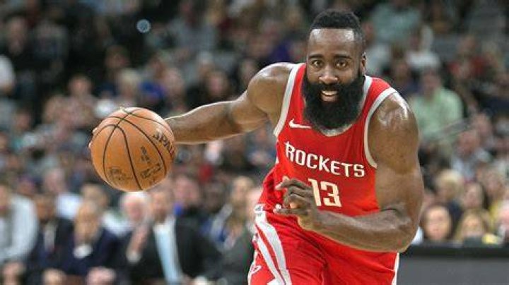 Smart: Basketball player James Harden, 33, rocked a fashionable suit and monochrome sunglasses