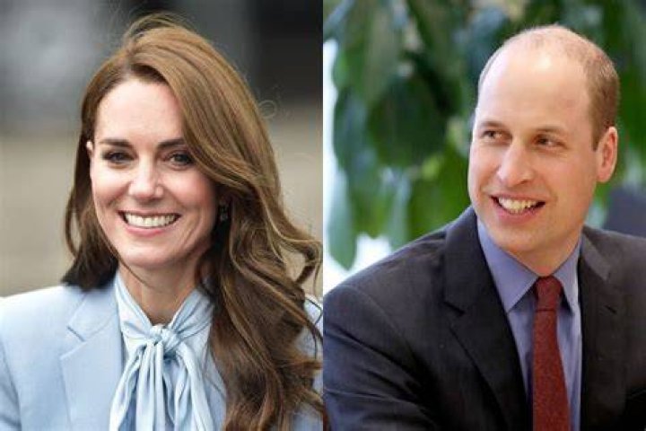 Split screen of Kate Middleton and Princess Anne in nude hues