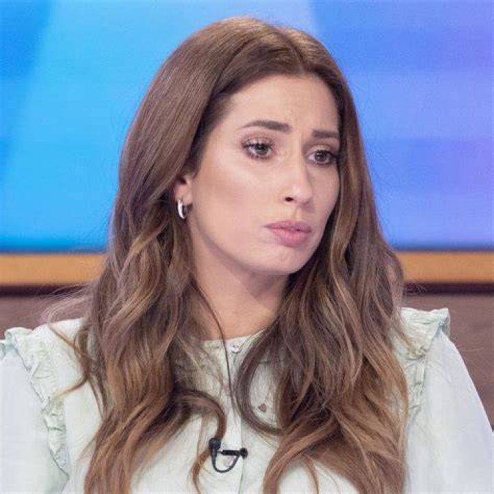 Stacey Solomon in a poppy print co-ord for her friend's weddding