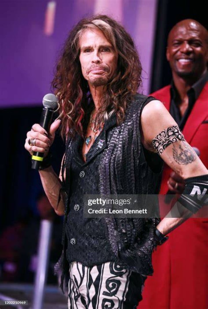 Steven Tyler appears onstage during Steven Tyler's Third Annual GRAMMY Awards Viewing Party to benefit Janieâs Fund presented by Live Nation at Raleigh Studios on January 26, 2020 in Los Angeles, California.
